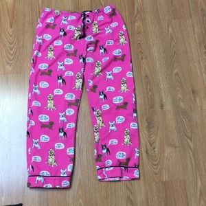 PJ Salvage Pajama Bottom, Size L, talking dogs